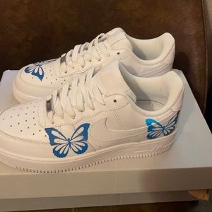 Nike Air Force 1 af1 sneakers white butterflies